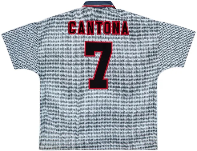 1995-96 Manchester United Away Shirt Cantona #7 - 9/10 - (XXL)