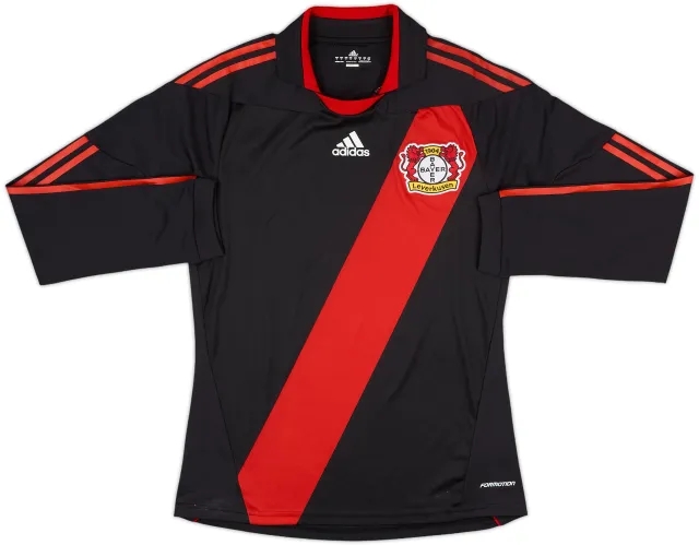 adidas Bayer Leverkusen Mens LS Player Issue Home Shirt 2010/11