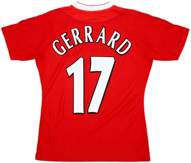 2002-04 Liverpool Home Shirt Gerrard #17 - 10/10 - (Women's M)