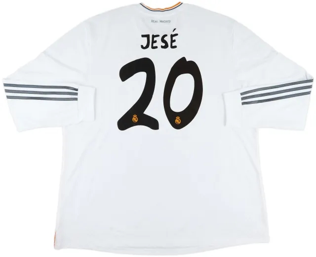2013-14 Real Madrid Home L/S Shirt Jese #20 (3XL)