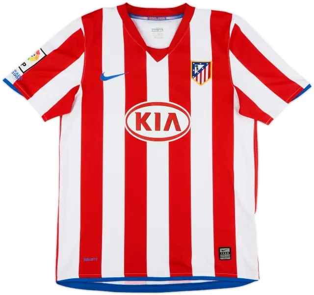 2008-09 Atletico Madrid Home Shirt - 9/10 - (XL.Boys)