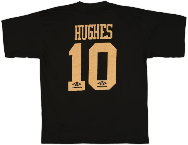 1993-94 Manchester United Special Edition Umbro Graphic Tee Hughes #10 - 9/10 - (XL)