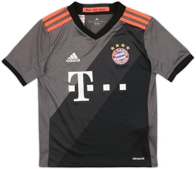 adidas Bayern Munich Boys SS Away Shirt 2016/17