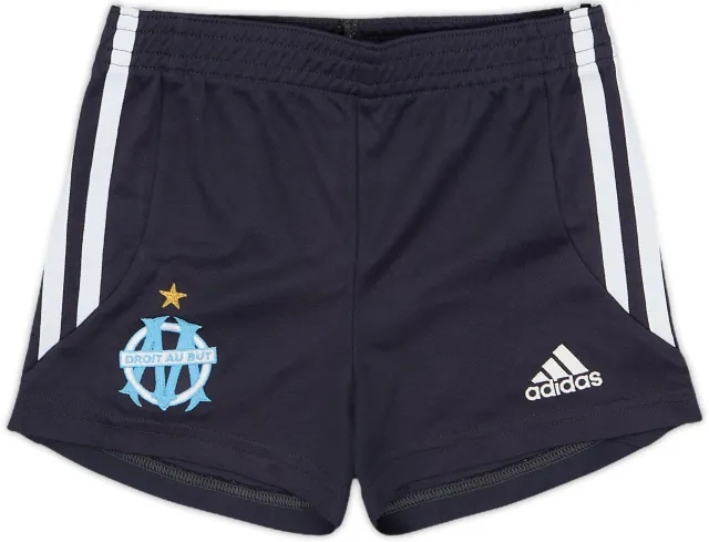 2001-02 Olympique Marseille adidas Training Shorts - 8/10 - (4-5 Years)