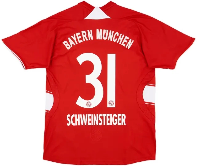adidas Bayern Munich Boys SS Home Shirt 2008/09