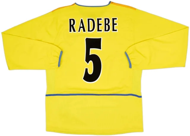 2002-03 Leeds United Away L/S Shirt Radebe #5 - 9/10 - (M)