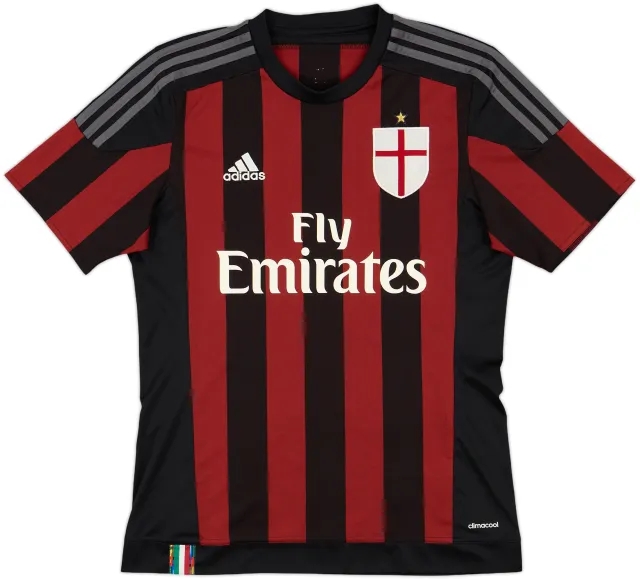 2015-16 AC Milan Home Shirt - 9/10 - (M)