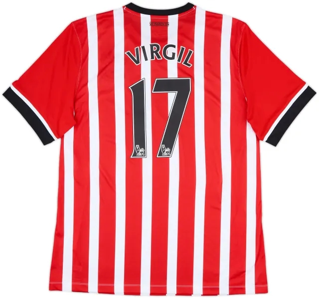 2016-17 Southampton Home Shirt Virgil #17 - 10/10 - (XXL)