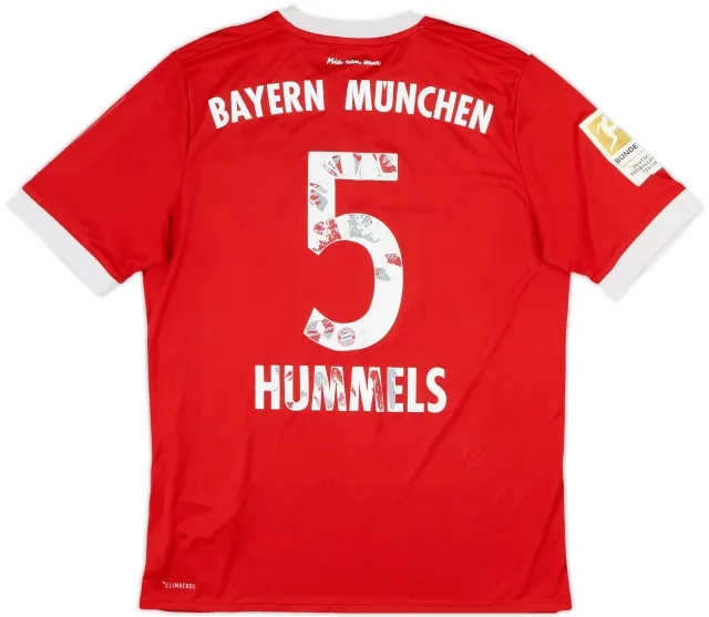 2017-18 Bayern Munich Home Shirt Hummels #5 - 5/10 - (XL.Boys)