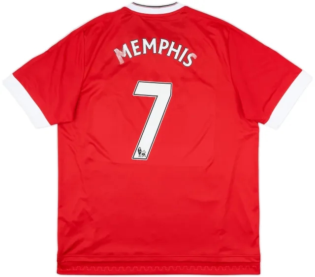 2015-16 Manchester United Home Shirt Memphis #7 - 4/10 - (XL)