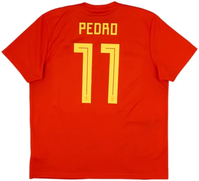 2018-19 Spain Home Shirt Pedro #11 - 5/10 - (XL)