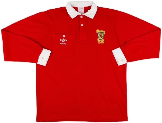 1992-94 Scotland Umbro Referee L/S Shirt - 9/10 - (L)