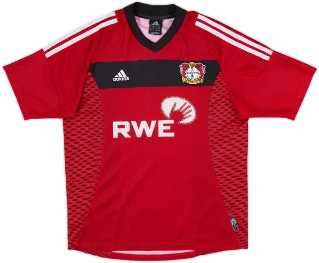 adidas Bayer Leverkusen Mens SS Home Shirt 2002/04