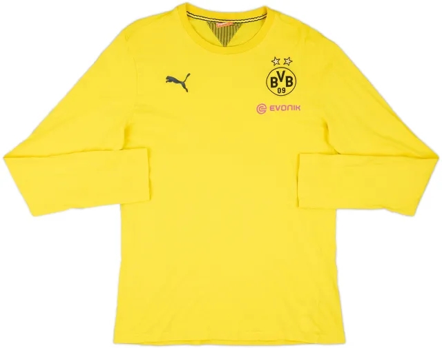 2012-13 Borussia Dortmund Puma Cotton L/S Tee - 9/10 - (L)