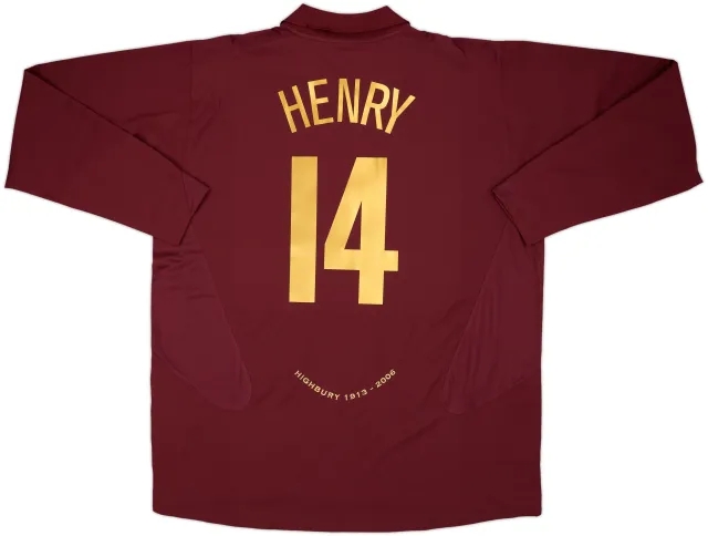 2005-06 Arsenal Home L/S Shirt Henry #14 (3XL)