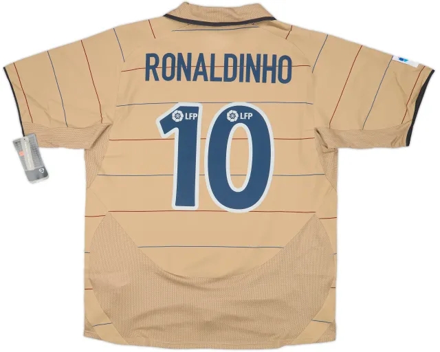 2003-05 Barcelona Away Shirt Ronaldinho #10 (L)