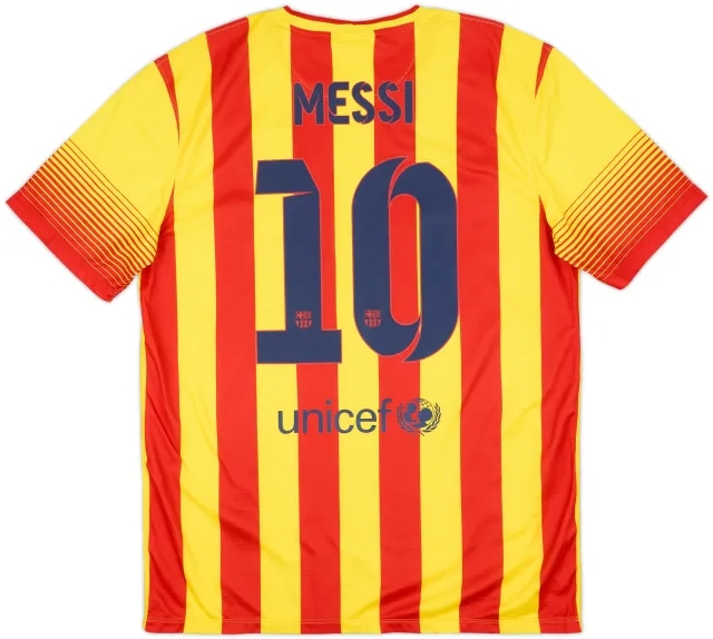 2013-15 Barcelona Authentic Away Shirt Messi #10 (L)