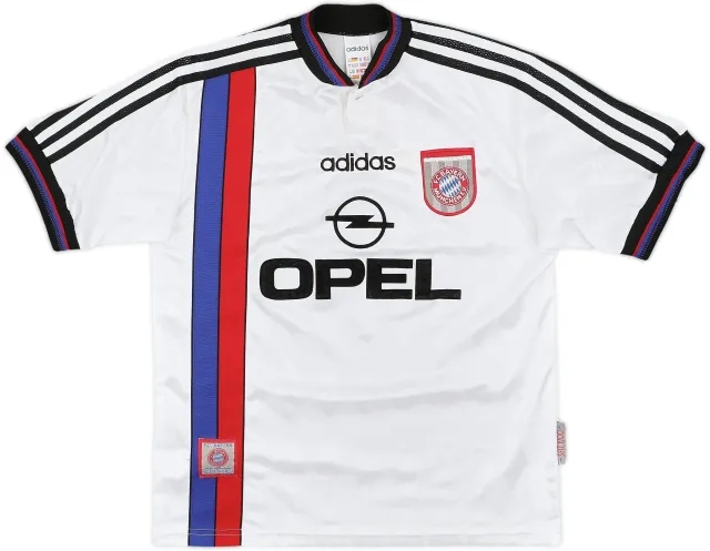 adidas Bayern Munich Mens SS Away Shirt 1996/98
