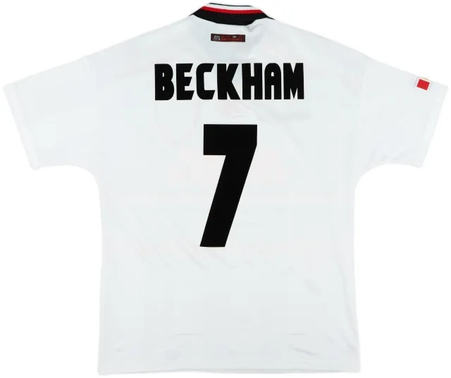 1997-99 Manchester United Away Shirt Beckham #7 - 10/10 - (L)