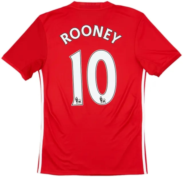 2016-17 Manchester United Home Shirt Rooney #10 - 10/10 - (XS)