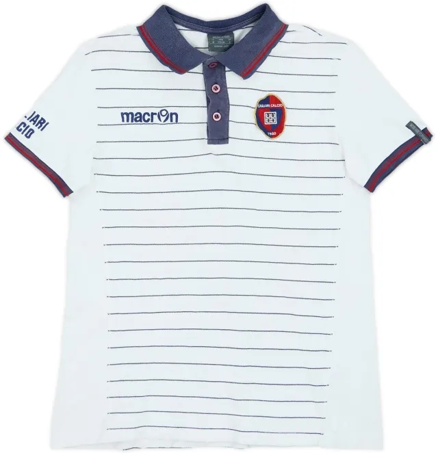 2010-11 Cagliari Macron Polo Shirt - 7/10 - (S)