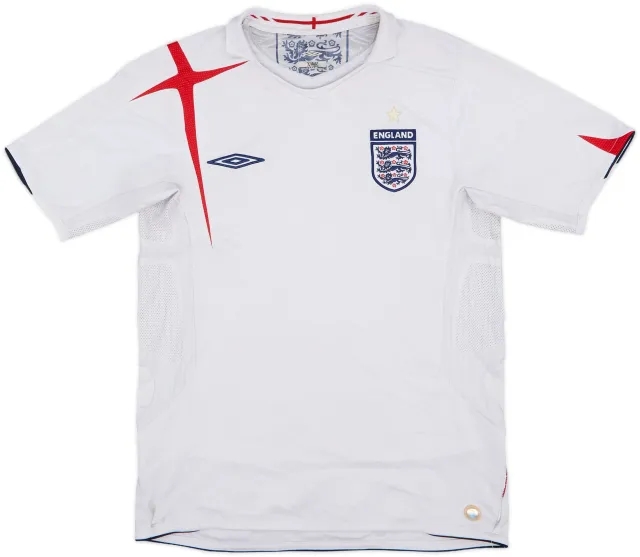 2005-07 England Home Shirt - 4/10 - (S)
