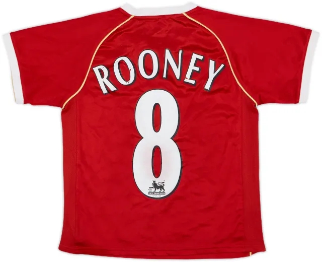 2006-07 Manchester United Home Shirt Rooney #8 - 6/10 - (6-7 Years)