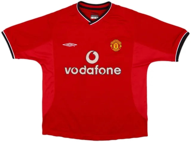 2000-02 Manchester United Home Shirt - 4/10 - (Y)