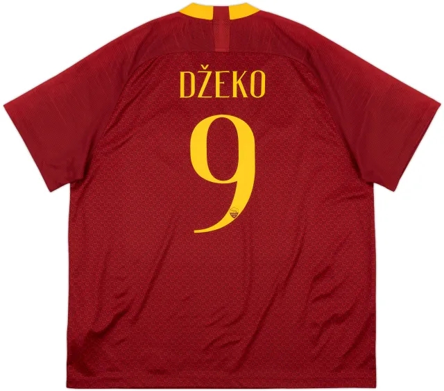2018-19 Roma Home Shirt Dzeko #9 - 10/10 - (XXL)