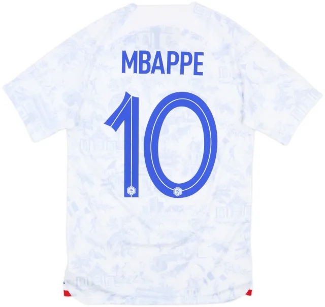 2022-23 France Away Shirt Mbappe #10 - 10/10 - (S)