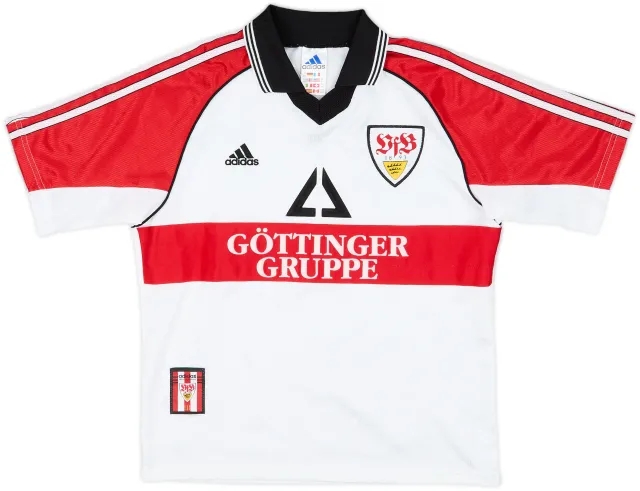 adidas Stuttgart Boys SS Home Shirt 1998/99