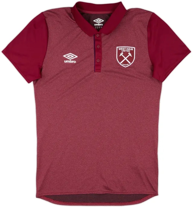 2018-19 West Ham Umbro Polo Shirt - 10/10 - (M)