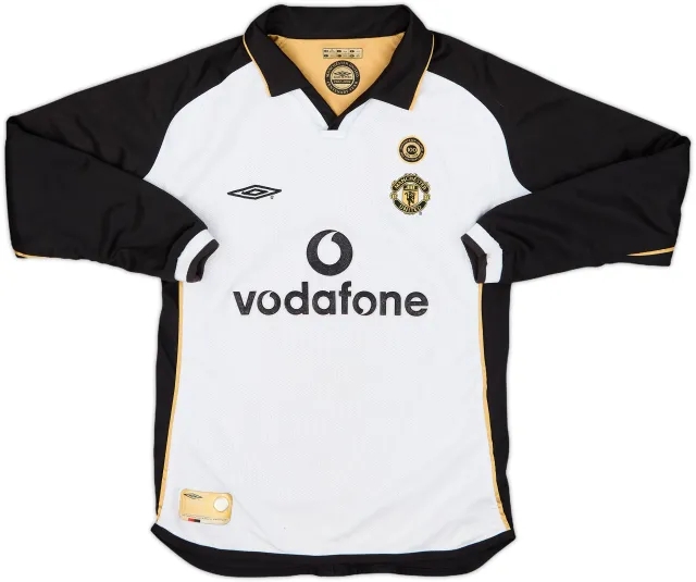 2001-02 Manchester United Centenary Away/Third L/S Shirt - 5/10 - (S.Boys)