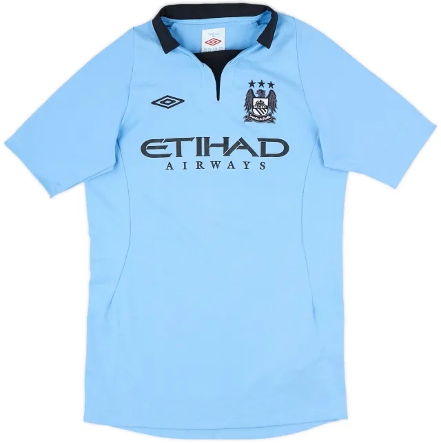2012-13 Manchester City Home Shirt - 8/10 - (XL.Boys)