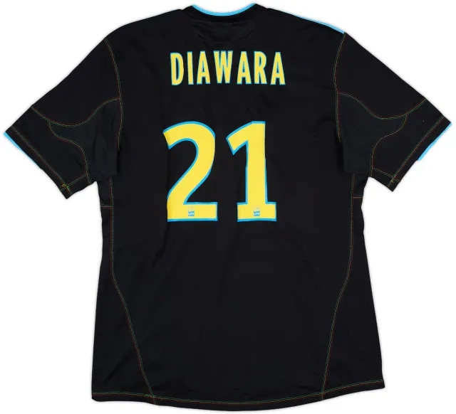 2010-11 Olympique Marseille Third Shirt Diawara #21 - 5/10 - (L)