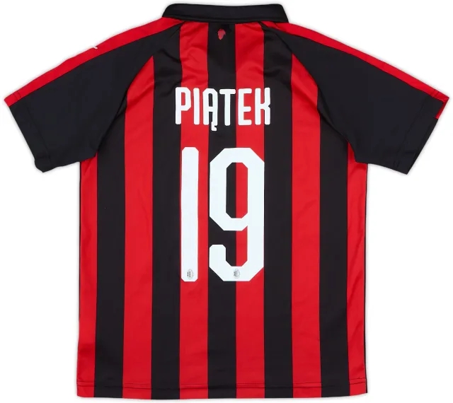 2018-19 AC Milan Home Shirt Piatek #19 - 8/10 - (M.Boys)