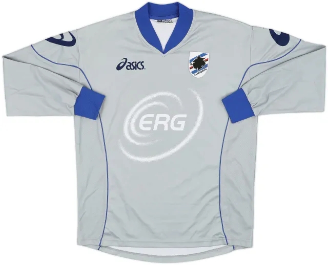 Asics Sampdoria Mens LS Home Shirt 2003/04