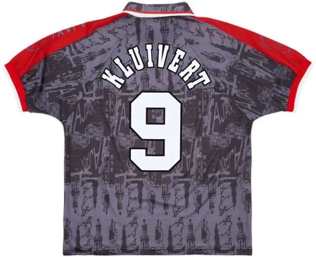 1996-97 Ajax Away Shirt Kluivert #9 - 8/10 - (L)