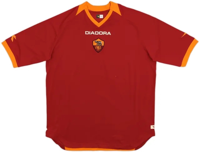2006-07 Roma Home Shirt - 9/10 - (XL)