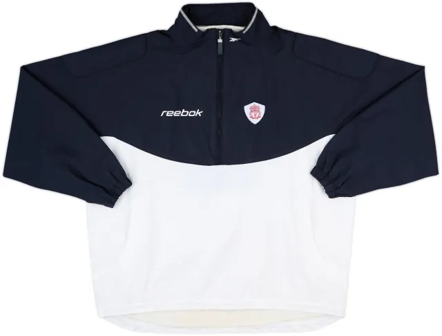 2001-02 Liverpool Reebok 1/2 Zip Track Jacket - 7/10 - (XL)