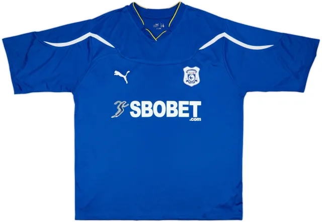 2010-11 Cardiff Home Shirt - 8/10 - (XXL)