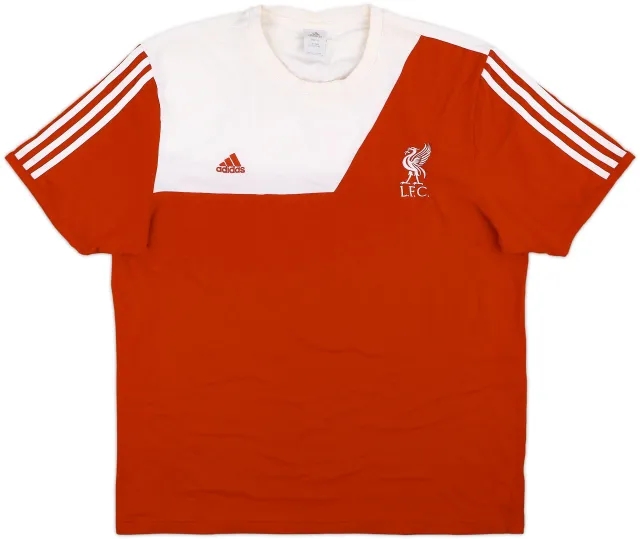 2008-09 Liverpool adidas Cotton Tee - 8/10 - (XL)