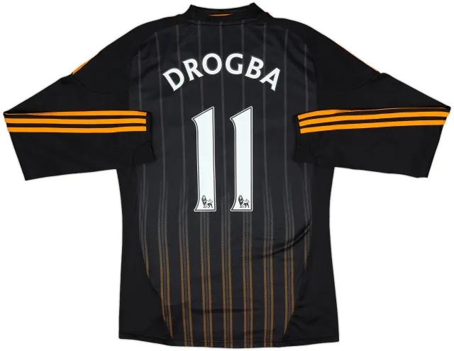 2010-11 Chelsea Away L/S Shirt Drogba #11 - 8/10 - (S)