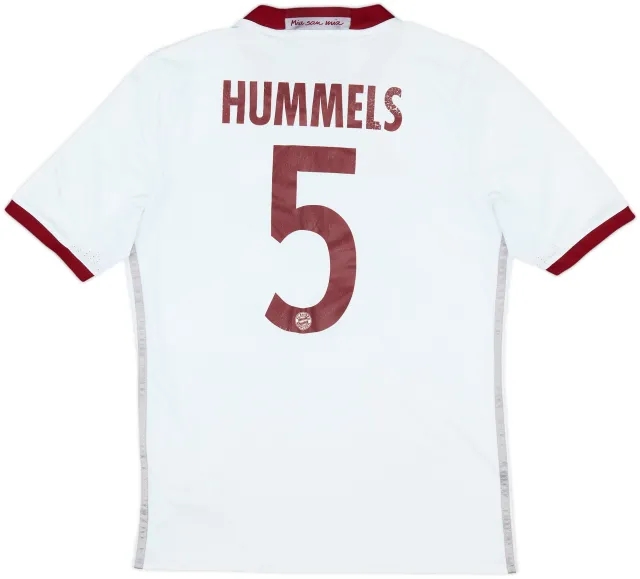 2016-17 Bayern Munich Third Shirt Hummels #5 - 6/10 - (XL.Boys)