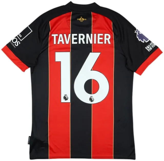 2024-25 Bournemouth Match Issue Home Shirt Tavernier #16