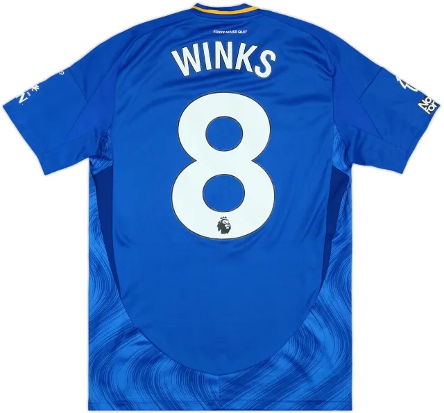 2024-25 Leicester Match Issue Home Shirt Winks #8