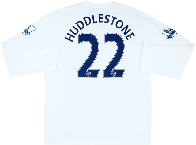 2007-08 Tottenham Match Issue Home L/S Shirt Huddlestone #22