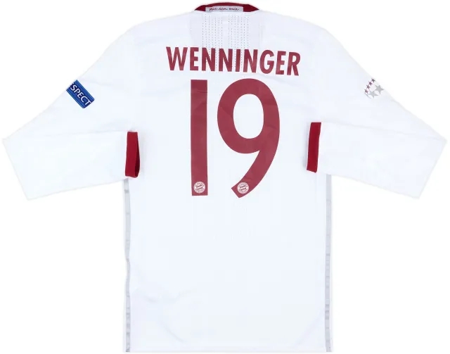 2016-17 Bayern Munich Women Match Issue Champions League Third L/S Shirt Wenninger #19