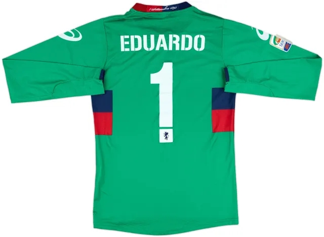 2010-11 Genoa GK Shirt Eduardo #1 - 7/10 - (M)