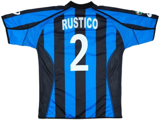 2003-04 Atalanta Match Issue Home Shirt Rustico #2